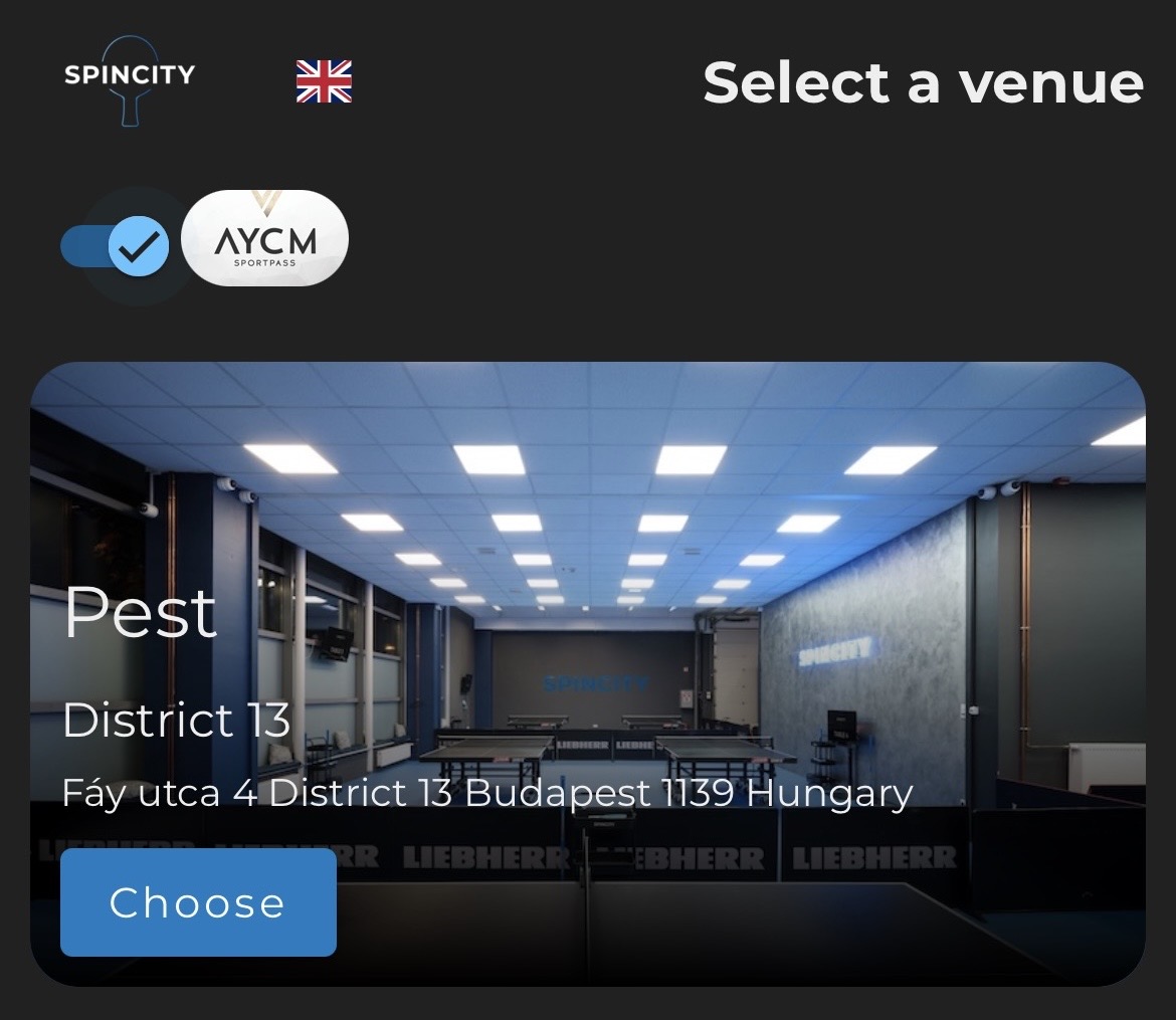 AYCM booking option and payment step
